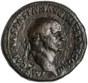 Sestertius - Vespasian IVDEA CAPTA S C; Judaea obverse image