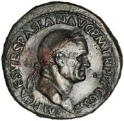 Sestertius - Vespasian PAX AVGVSTI S C; Pax obverse image