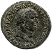 Sestertius - Vespasian S P Q R ADSERTORI LIBERTATIS PVBLICAE obverse image