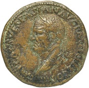 Sestertius - Vespasian VICTORIA AVG S C; Victory obverse image
