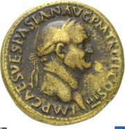 Sestertius - Vespasian VICTORIA AVGVSTI S C; Victory obverse image