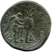 Sestertius - Vespasian VICTORIA AVGVSTI S C; Victory, Rome, 71 reverse image