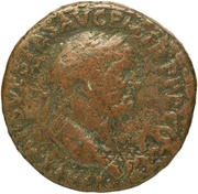 Sestertius - Vespasian FIDES EXERCITVVM S C obverse image