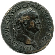 Sestertius - Vespasian S C obverse image