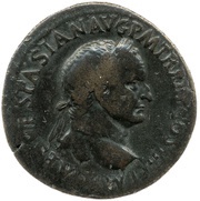 Sestertius - Vespasian IVDAEA CAPTA S C; Judaea obverse image