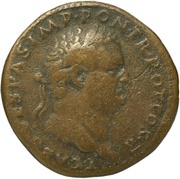 Sestertius - Titus VICTORIA AVGVSTI S C; Victory obverse image