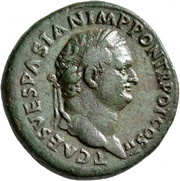 Sestertius - Titus PAX AVGVSTI S C; Pax obverse image