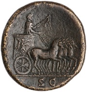 Sestertius - Titus S C, Rome, 72 reverse image