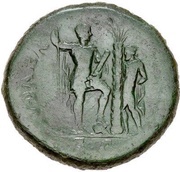Sestertius - Titus IVDAEA CAPTA S C, Rome, 72 reverse image