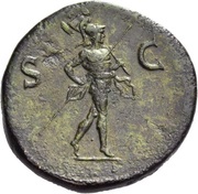 Sestertius - Titus S C; Mars, Rome, 72 reverse image