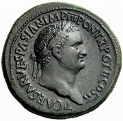 Sestertius - Titus S C obverse image