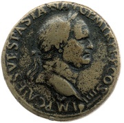 Sestertius - Vespasian IVDAEA CAPTA S C; Judaea obverse image