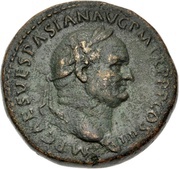Sestertius - Vespasian FORTVNAE REDVCI S C; Fortuna obverse image
