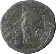 Sestertius - Vespasian LIBERTAS PVBLICA S C; Libertas, Rome, 72-73 reverse image