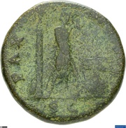 Sestertius - Vespasian PAX AVGVSTI S C; Pax, Rome, 72-73 reverse image