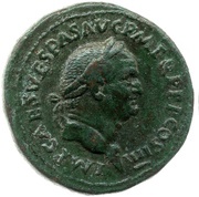 Sestertius - Vespasian SALVS AVGVSTA S C; Salus obverse image