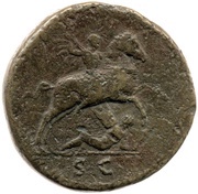 Sestertius - Vespasian S C, Rome, 72-73 reverse image