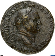 Sestertius - Vespasian S C obverse image
