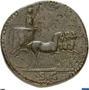Sestertius - Vespasian S C, Rome, 72-73 reverse image