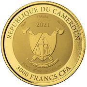 3000 Francs Mandrill obverse image