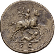 Sestertius - Titus S C, Rome, 72-73 reverse image