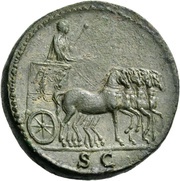 Sestertius - Titus S C, Rome, 72-73 reverse image