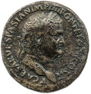 Sestertius - Titus S C; Victory obverse image