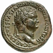 Sestertius - Titus S C; Mars obverse image
