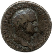 Sestertius - Titus VICTORIA AVGVSTI S C; Victory obverse image