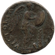 Sestertius - Titus VICTORIA AVGVSTI S C; Victory, Rome, 72-73 reverse image