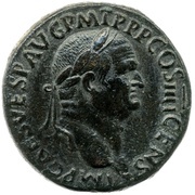 Sestertius - Vespasian S C obverse image