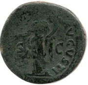 Sestertius - Titus PAX AVGVSTI S C; Pax, Rome, 73 reverse image