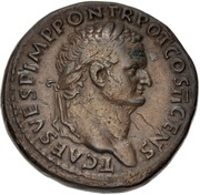 Sestertius - Titus S C obverse image