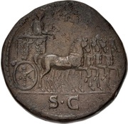 Sestertius - Titus S C, Rome, 73 reverse image