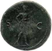 Sestertius - Titus S C; Mars, Rome, 73 reverse image