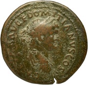 Sestertius - Domitian S C; Spes obverse image