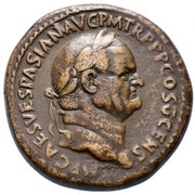 Sestertius - Vespasian S C obverse image