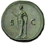 Sestertius - Titus S C; Spes, Rome, 74 reverse image