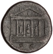 Sestertius - Titus S C, Rome, 74 reverse image