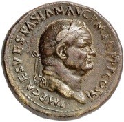Sestertius - Vespasian S C obverse image