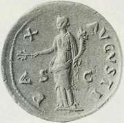 Sestertius - Titus PAX AVGVSTI S C; Pax, Rome, 75 reverse image