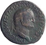 Sestertius - Vespasian CERES AVGVST S C; Ceres obverse image