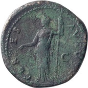 Sestertius - Vespasian CERES AVGVST S C; Ceres, Rome, 76 reverse image