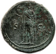 Sestertius - Vespasian S C; Spes, Rome, 76 reverse image