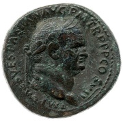 Sestertius - Vespasian S C obverse image