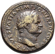Sestertius - Titus FORTVNAE REDVCI S C; Fortuna obverse image
