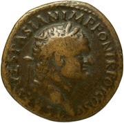 Sestertius - Titus PAX AVGVST S C; Pax obverse image