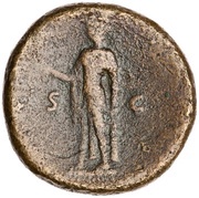Sestertius - Titus S C; Spes, Rome, 76 reverse image