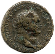 Sestertius - Vespasian ANNONA AVGVST S C; Annona obverse image