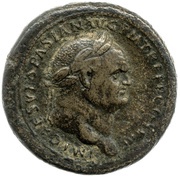 Sestertius - Vespasian FORTVNAE REDVCI S C; Fortuna obverse image